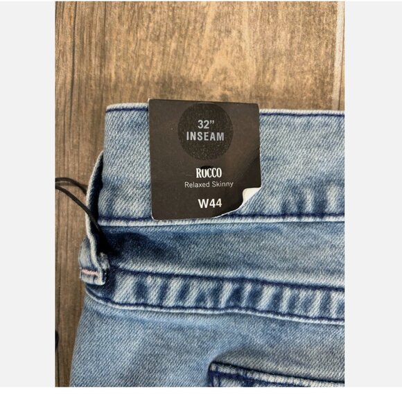 TRUE RELIGION ROCCO LIGHT SHAKER SKINNY JEAN FLAP 44 X 32 NWT *READ FLAWED $159 - Picture 7 of 10